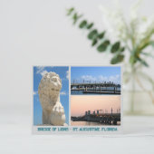 Carte Postale Pont des lions St. Augustine (Debout devant)