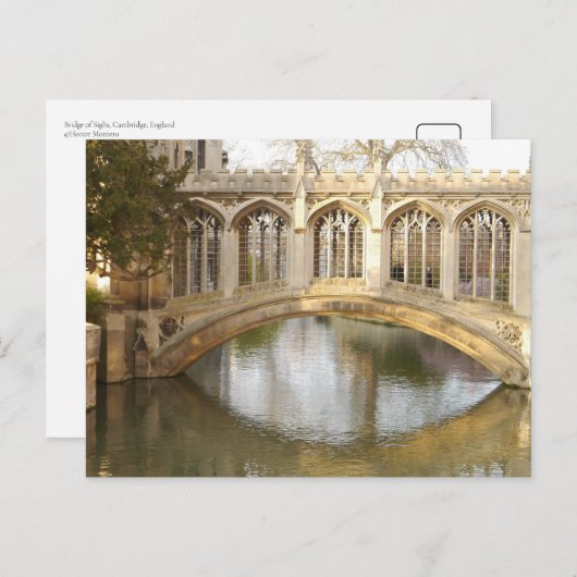 Carte Postale Pont des Soupirs, Cambridge, Angleterre (Devant / Derrière)