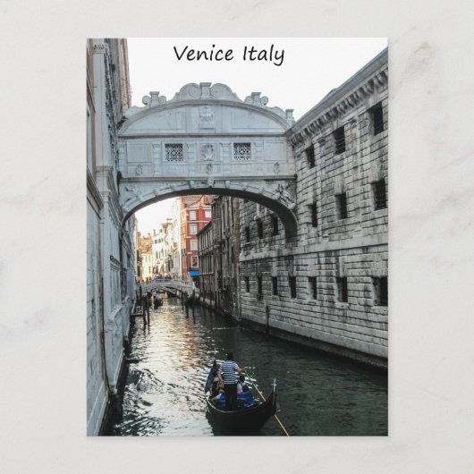 Carte Postale Pont des Soupirs Venise (Devant)