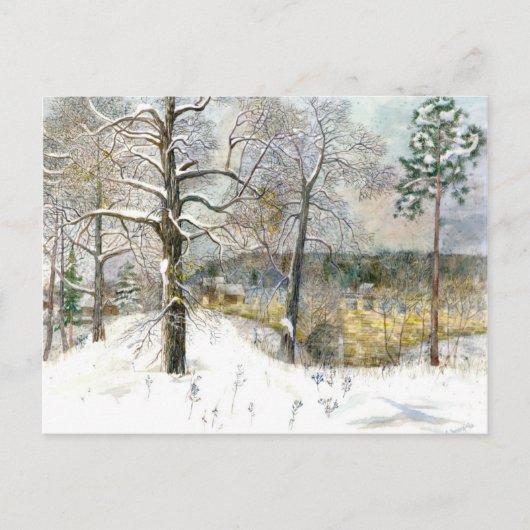 Carte Postale pont d'hiver (Devant)