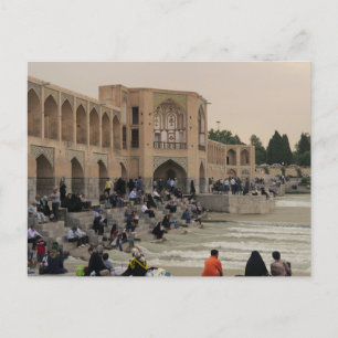 Carte Postale Pont d'Ispahan, Iran
