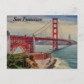 Carte Postale Pont d'or de San Francisco (Devant)