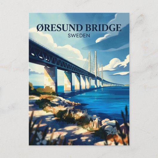 Carte Postale Pont d'Øresund Suède (Devant)