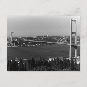 Carte Postale Pont du Bosphore à Istanbul en Turquie vintage