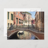 Carte Postale Pont du canal de Venise (Devant / Derrière)
