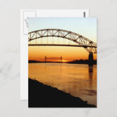 Carte Postale Pont du Cap Cod Bourne (Devant / Derrière)