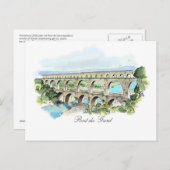 Carte postale Pont Du Gard (Devant / Derrière)