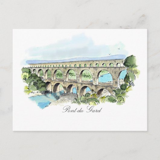 Carte postale Pont Du Gard (Devant)