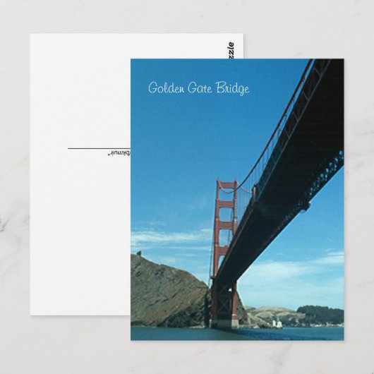 Carte postale - Pont du Golden Gate (Devant / Derrière)
