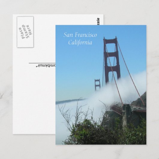 Carte postale - Pont du Golden Gate (Devant / Derrière)