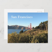 Carte Postale Pont du Golden Gate de San Francisco (Devant / Derrière)