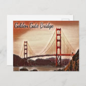 Carte Postale Pont du Golden Gate de San Francisco (Devant / Derrière)
