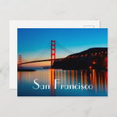 Carte Postale Pont du Golden Gate de San Francisco (Devant / Derrière)