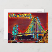 Carte Postale Pont du Golden Gate de San Francisco (Devant / Derrière)