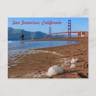 Carte Postale Pont du Golden Gate de San Francisco au coucher du