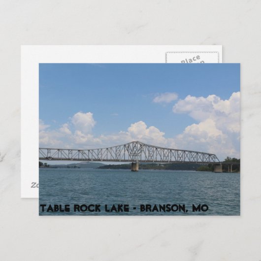 Carte Postale Pont du lac Table Rock (Devant / Derrière)
