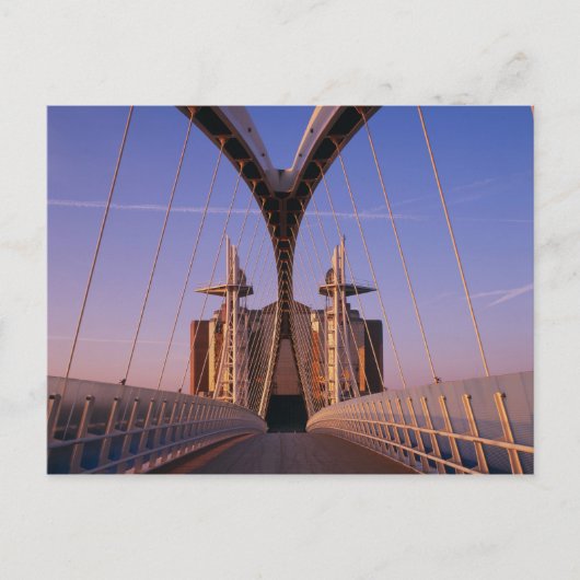 Carte Postale Pont du Millénaire, centre Lowry, Salford (Devant)