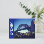 Carte Postale pont du port bleu (Debout devant)