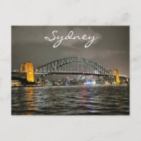 Pont du port de Sydney par nuit, Australie, photo