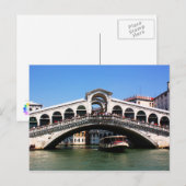 Carte Postale Pont du Rialto à Venise (Devant / Derrière)