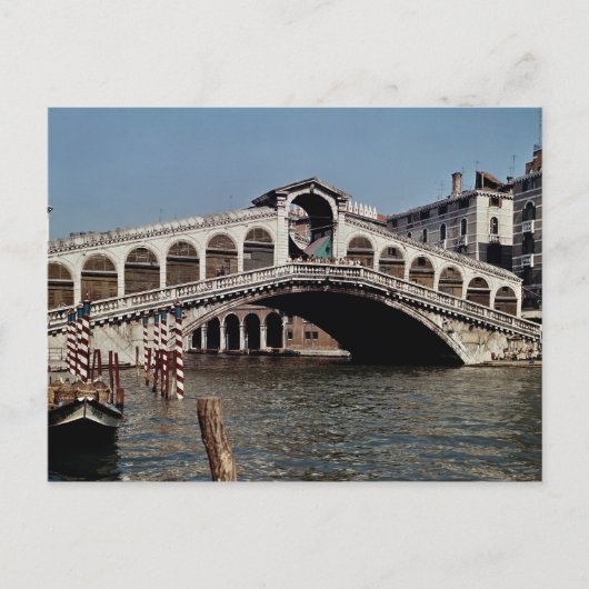 Carte Postale Pont du Rialto, commencé en 1588 (Devant)