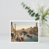 Carte Postale Pont du Rialto II, Venise, Italie (Debout devant)