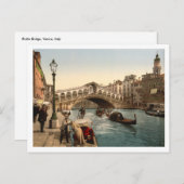 Carte Postale Pont du Rialto II, Venise, Italie (Devant / Derrière)