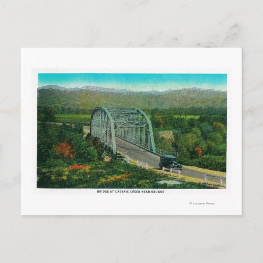 Carte Postale Pont du ruisseau Castaic près de Saugus (Devant)