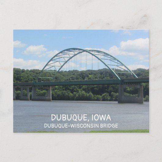 Carte Postale Pont Dubuque-Wisconsin en Iowa (Devant)