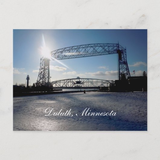 Carte Postale Pont élévateur, Duluth, Minnesota (Devant)