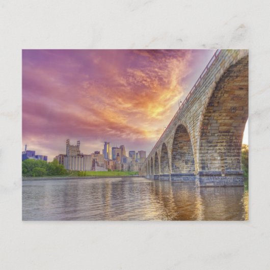 Carte Postale Pont en arc de pierre (Devant)