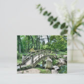 Carte Postale Pont en arc japonais (Debout devant)