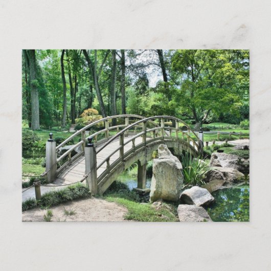 Carte Postale Pont en arc japonais (Devant)