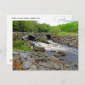 Carte Postale Pont en pierre à double arc (Devant / Derrière)