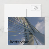 Carte Postale Pont Erasmus, Rotterdam (Devant / Derrière)