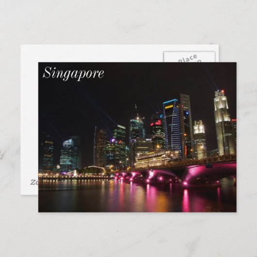 Carte Postale Pont Esplanade Singapour (Devant / Derrière)