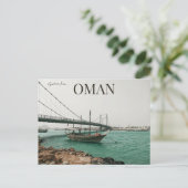 Carte Postale Pont et bateaux à Sur Oman (Debout devant)