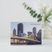 Carte Postale Pont et bâtiments de Pittsburgh (Debout devant)