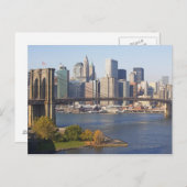 Carte Postale Pont et Cityscape (Devant / Derrière)