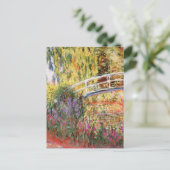 Carte Postale Pont et fleurs de Monet (Debout devant)
