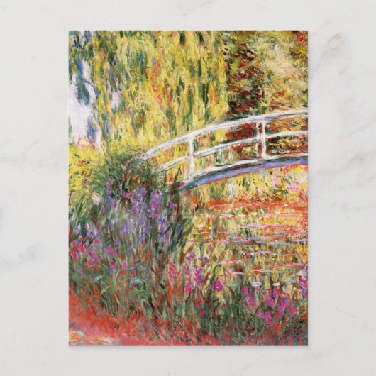 Carte Postale Pont et fleurs de Monet (Devant)