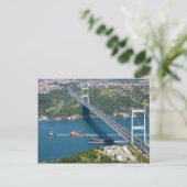 Carte Postale Pont Fatih Sultan Mehmet sur le Bosphore, (Debout devant)