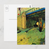 Carte Postale Pont ferroviaire sur Montmajour par Vincent van Go (Devant / Derrière)