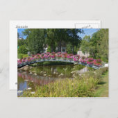 Carte Postale Pont fleuri à Bagnoles-de-l'Orne (Devant / Derrière)