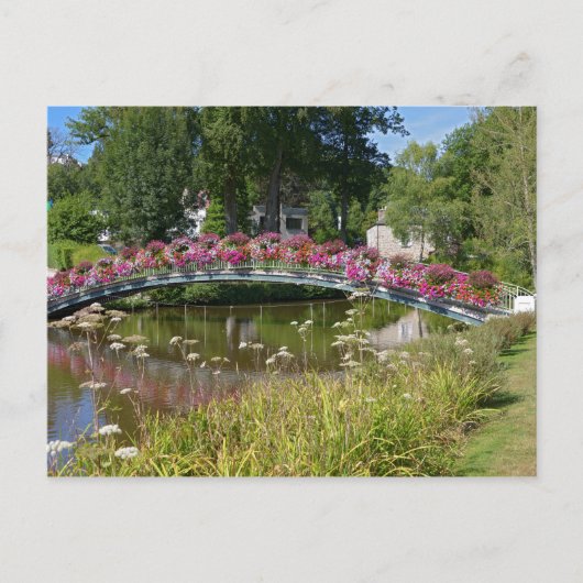 Carte Postale Pont fleuri à Bagnoles-de-l'Orne (Devant)