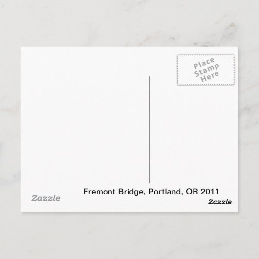 Carte Postale Pont Fremont (Dos)