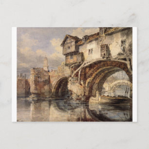 Carte Postale Pont gallois à Shrewsbury par William Turner