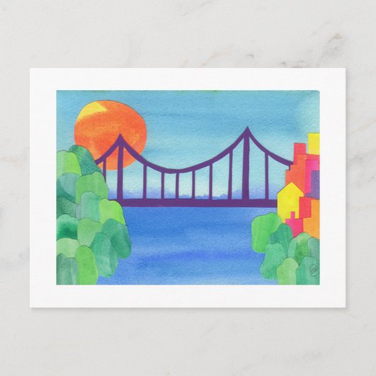 Carte Postale Pont George Washington (Devant)