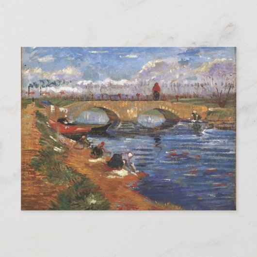 Carte Postale Pont Gleize, Canal Vigueirat, Vincent van Gogh (Devant)