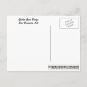 Carte Postale Pont Golden Gate (Dos)